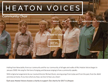 Tablet Screenshot of heatonvoices.org.uk